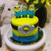 3 Minions Designer Fondant Cake From Lallantop Cake Shop Noida And East Delhi From Lallamtop Cake Shop