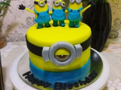 3 Minions Designer Fondant Cake