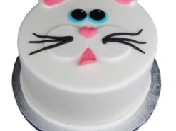 Kitty Face Fondant Cake from LallanTop Cake Shop - Perfect for Celebrations