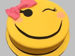 Adorable Smiley Fondant Cake from LallanTop Cake Shop - Delivery in East Delhi, South-East Delhi, Ghaziabad, and Noida