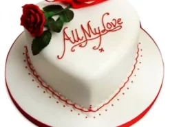 All My Love Fondant Cake - LallanTop Cake Shop