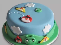 Angry Birds Character Fondant Cake from LallanTop Cake Shop - Delivery in East Delhi, South-East Delhi, Ghaziabad, and Noida