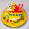 Animal Theme Yellow Fondant Cake 2 Animal Theme Yellow Fondant Cake From Lallantop Cake Shop Noida And East Delhi From Lallamtop Cake Shop