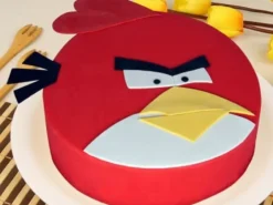 Appealing Angry Bird Fondant Cake from LallanTop Cake Shop - Delivery in East Delhi, South-East Delhi, Ghaziabad, and Noida