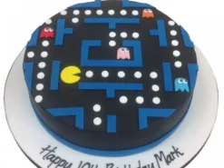 Arcade Pacman Game Fondant Cake