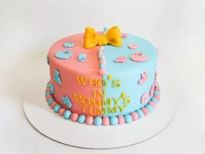 Baby Reveal Baby Shower Cake