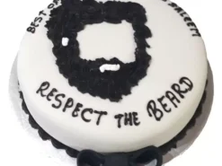 Beard Theme Fondant Cake from LallanTop Cake Shop - Delivery in East Delhi, South-East Delhi, Ghaziabad, and Noida.