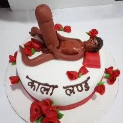 Big Dick Funny Guy Fondant Cake from LallanTop Cake Shop - Delivery in East Delhi, South-East Delhi, Ghaziabad, and Noida
