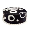 Black And White Fondant Cake 2 Black And White Fondant Cake From Lallantop Cake Shop - Delivery In East Delhi, South-East Delhi, Ghaziabad, And Noida.
