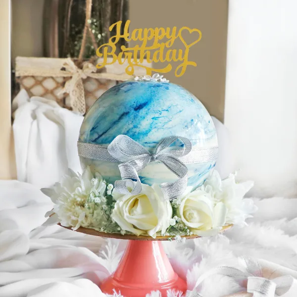Blue Chocolate Pinata Ball Cake 3 Blue Chocolate Pinata Ball Cake From Lallantop Cake Shop