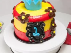 Blue Crown Fondant Cake