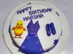 Blue Gown Dress Fondant Cake from LallanTop Cake Shop - Delivery in East Delhi, South-East Delhi, Ghaziabad, and Noida