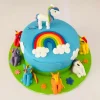 Blue Unicorn Theme Fondant Cake 1 Blue Unicorn Theme Fondant Cake From Lallantop Cake Shop Noida And East Delhi From Lallamtop Cake Shop