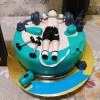 bodybuilding theme cake from lallantop cake shop noida and east delhi From LallamTop Cake Shop