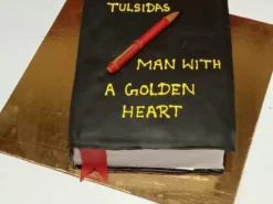 Book Shape Fondant Cake