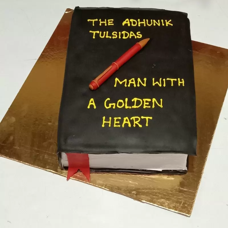 Book Shape Fondant Cake 3 Book Shape Fondant Cake