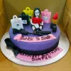 born to shop theme fondant cake from lallantop cake shop noida and east delhi From LallamTop Cake Shop