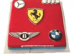 Cars Logo Fondant Cake