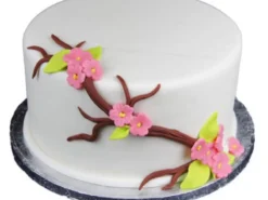 Cherry Blossom Pink Fondant Cake