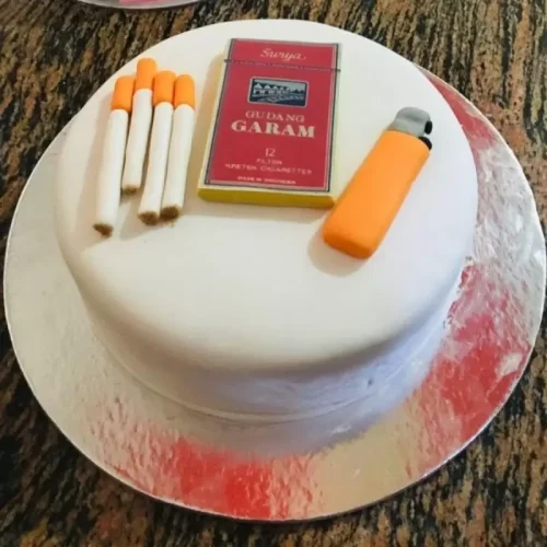 Cigarette and Lighter Theme Cake - Image 2