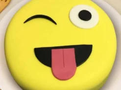 LallanTop Cake Shop Crazy Face Smiley Fondant Cake - Delivery in East Delhi, South-East Delhi, Ghaziabad, and Noida