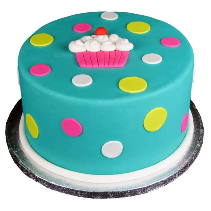 Cupcake Theme Fondant Cake 3 Cupcake Theme Fondant Cake