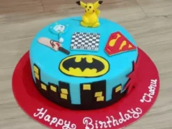 Customized Superhero Cake For Kids