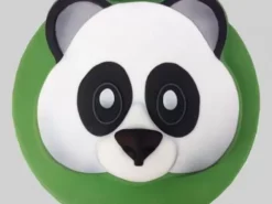 Cute Panda Face Fondant Cake