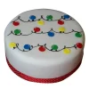 Decorative Christmas Fondant Cake 1 Decorative Christmas Fondant Cake From Lallantop Cake Shop - Delivery In East Delhi, South-East Delhi, Ghaziabad, And Noida