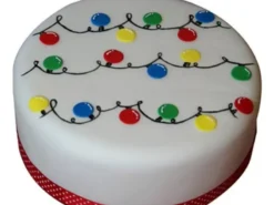 Decorative Christmas Fondant Cake from LallanTop Cake Shop - Delivery in East Delhi, South-East Delhi, Ghaziabad, and Noida
