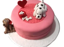 Doggy Theme Fondant Cake