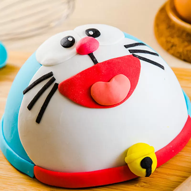 Doraemon Designer Fondant Cake 3 Doraemon Designer Fondant Cake