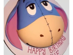 Eeyore Face Birthday Fondant Cake