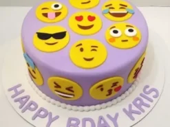 Emoji Faces Designer Fondant Cake