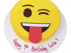 Emoji Wink Fondant Cake from LallanTop Cake Shop - Delivery in East Delhi, South-East Delhi, Ghaziabad, and Noida