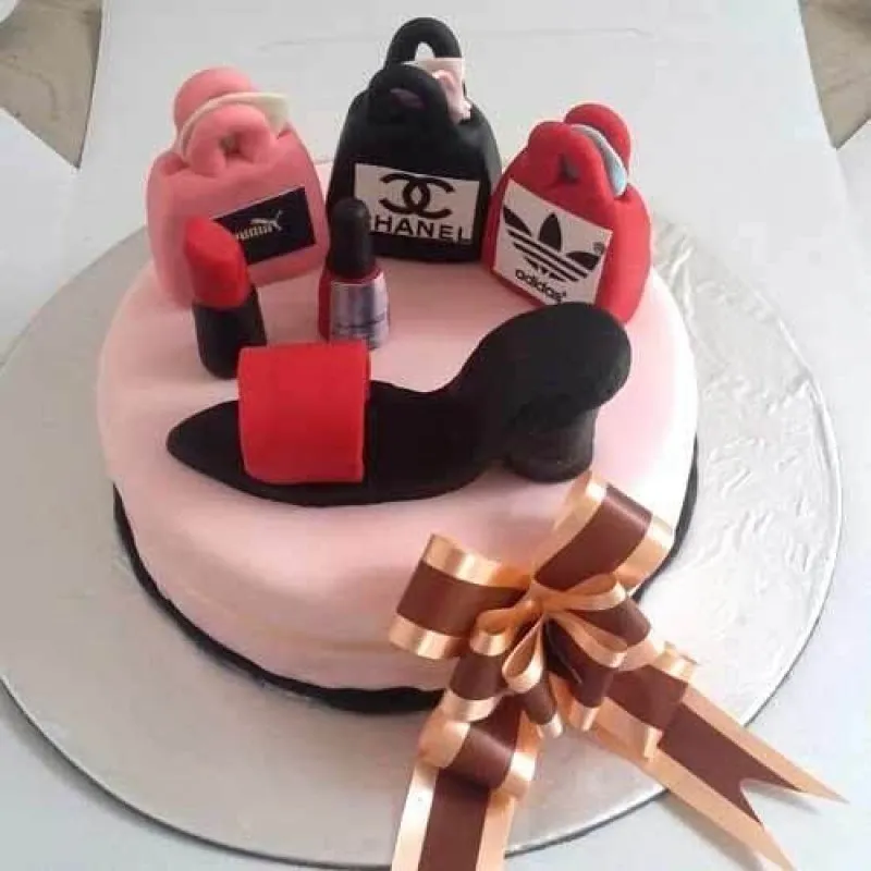Fashion Theme Fondant Cake 3 Fashion Theme Fondant Cake