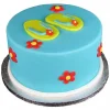 Flip Flop Theme Fondant Cake From Lallantop Cake Shop Noida And East Delhi From Lallamtop Cake Shop