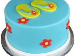Flip Flop Theme Fondant Cake
