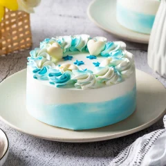 Floral Pineapple Cream Cake