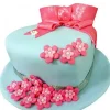 fondant heart designer cake from lallantop cake shop noida and east delhi From LallamTop Cake Shop
