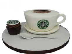Forever Starbucks Fondant Cake