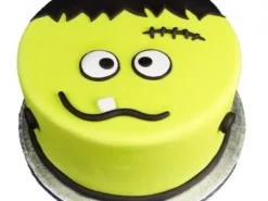 Frankenstein Cartoon Face Fondant Cake