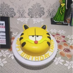 Garfield Cat Face Designer Cake from LallanTop Cake Shop - Delivery in East Delhi, South-East Delhi, Ghaziabad, and Noida