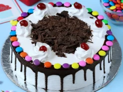 Gems On Top Black Forest Cake