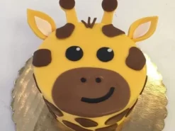 Giraffe Theme Fondant Cake