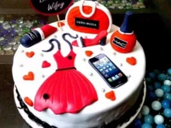 Girls Shopping Theme Fondant Cake