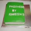 green book fondant cake from lallantop cake shop noida and east delhi From LallamTop Cake Shop