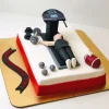 gym theme birthday celebration cake from lallantop cake shop noida and east delhi From LallamTop Cake Shop