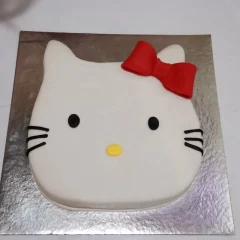Hello Kitty Face Fondant Cake from LallanTop Cake Shop - Delivery in East Delhi, South-East Delhi, Ghaziabad, and Noida.