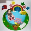 Kid And Rainbow Fondant Cake From Lallantop Cake Shop Noida And East Delhi From Lallamtop Cake Shop